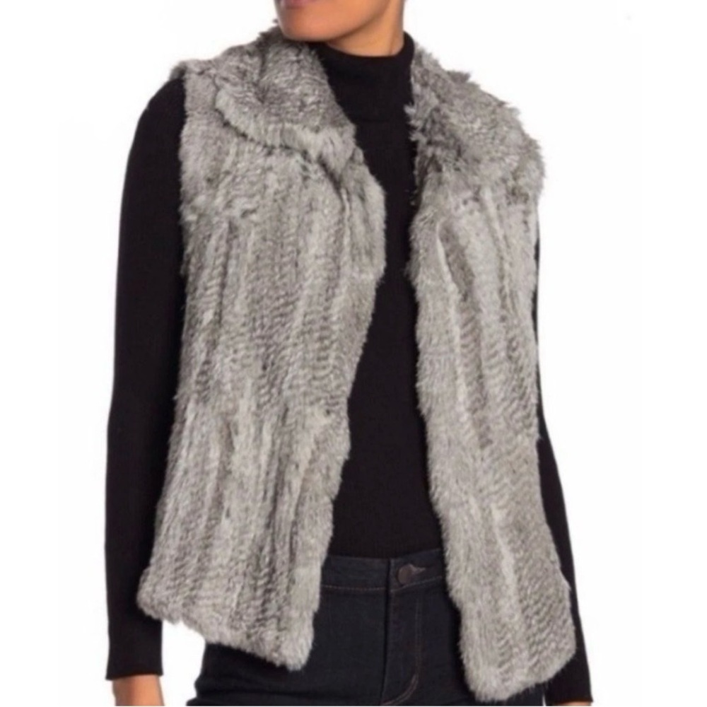 Bagatelle Heritage 100% Rabbit Fur Size M Grey Women’s - Picture 11 of 11